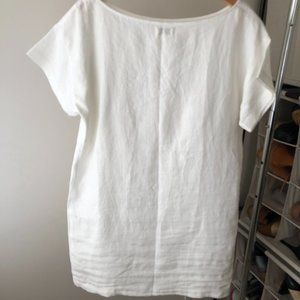 Ozma white linen shirt/dress, size M